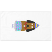 Happy Birthday Pup Tablecloth Tischdecke (Vorderseite (Horizontal))