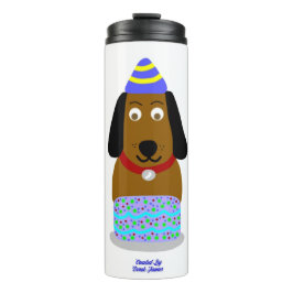 Happy Birthday Pup Thermal Tumbler Thermosbecher