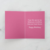 Happy Birthday Puppy Dog Black Labrador Retriever Karte (Innenseite)