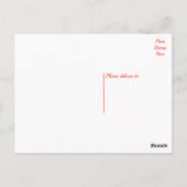 Happy Birthday Puppy Dog Red Postkarte (Rückseite)