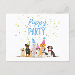 Happy Birthday Puppy Holiday Postkarte