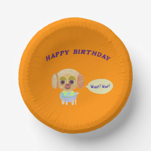 Happy Birthday Puppy Pappteller