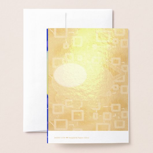 Happy Birthday Puppy Spaceship Koch Ducky Folienkarte (Rückseite mit Umschlag)