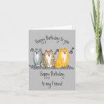 Happy Birthday Purfect Friend Ever Niedliche Katze Karte<br><div class="desc">Happy Birthday Purfect Friend Ever Funny Spaß Niedliche Katzen und Kätzchen</div>