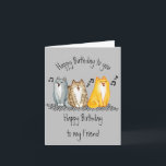 Happy Birthday Purfect Friend Ever Niedliche Katze Karte<br><div class="desc">Happy Birthday Purfect Friend Ever Funny Spaß Niedliche Katzen und Kätzchen</div>