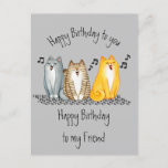 Happy Birthday Purfect Friend Ever Niedliche Katze Postkarte<br><div class="desc">Happy Birthday Purfect Friend Ever Funny Spaß Niedliche Katzen und Kätzchen</div>