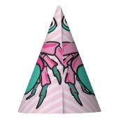 Happy Birthday Purplee Mermaid Birthday Hat Partyhütchen (Rückseite)