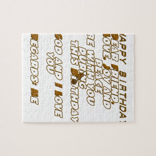 Happy Birthday Puzzle (Horizontal)