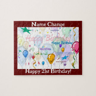 Happy Birthday Puzzle II (Personalisieren)