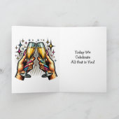 Happy Birthday Queen | LGBTQIA Trans Woman Karte (Innenseite)