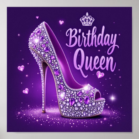 Happy Birthday Queen Poster (Vorne)