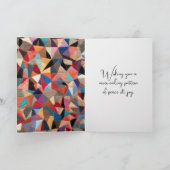 Happy Birthday Quilt Pattern mit Nadel Karte (Innenseite)