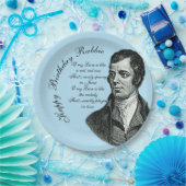 Happy Birthday Rabbie - Robert Burns Large 9" Pappteller (Party)