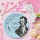 Happy Birthday Rabbie - Robert Burns Large 9" Pappteller (Party)