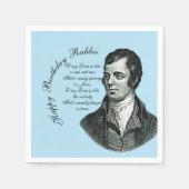 Happy Birthday Rabbie - Robert Burns Small Serviette (Vorderseite)