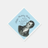 Happy Birthday Rabbie - Robert Burns Small Serviette (Ecke)