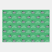 Happy Birthday Raffinierter Fisch Geschenkpapier Set (Vorderseite)