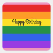Happy Birthday Rainbow #1 Stickers (Vorderseite)