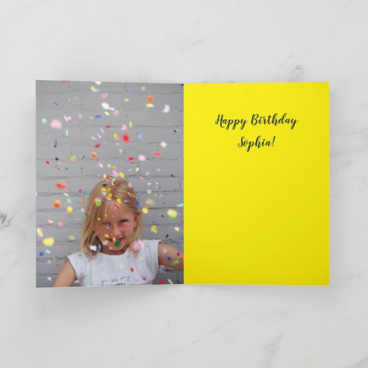 Happy Birthday Rainbow Balloons Karte (Innenseite)