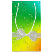 Happy Birthday Rainbow Bubbles Kleine Geschenktüte (Rückseite)