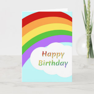 Happy Birthday Rainbow Card Karte