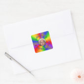 Happy Birthday Rainbow Foto Stickers Template (Umschlag)