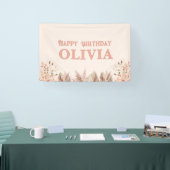 Happy Birthday Rainbow Girl Banner (Messe)