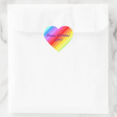 Happy Birthday - Rainbow Heart Stickers (Tasche)