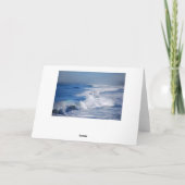 Happy Birthday Rainbow Over the Ocean Waves Karte (Rückseite)