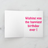 "HAPPY" BIRTHDAY" RAINBOW SKY KARTE (Innenseite)