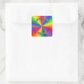 Happy Birthday Rainbow Stickers Square (Tasche)