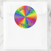 Happy Birthday Rainbow Stickers Template (Tasche)