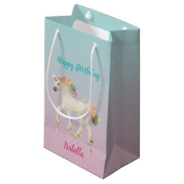 Happy Birthday Rainbow Unicorn Name Kleine Geschen Geschenktüte