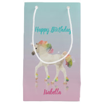 Happy Birthday Rainbow Unicorn Name Kleine Geschen
