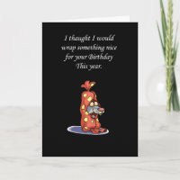 Happy Birthday rat in einem Paket humourous