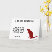 Happy Birthday Rat Karte (Gelbe Blume)