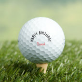 Happy Birthday Red Name Titleist  Golfball (Insitu T-Shirt)