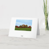 Happy Birthday Red Oak Tree im Herbst Karte (Rückseite)