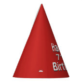 Happy Birthday Red Partyhütchen (Links)