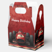 Happy Birthday Red Race Car Geschenkschachtel (Geöffnet)