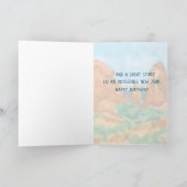 Happy Birthday Red Rock Moab Mountains Karte (Innenseite)