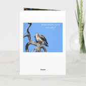 Happy Birthday Red Tail Hawk Karte (Rückseite)