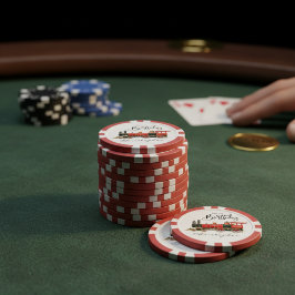 Happy Birthday Red Train Pokerchips