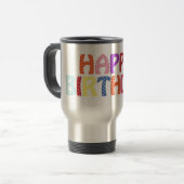 Happy Birthday Reisebecher (Vorderseite Links)