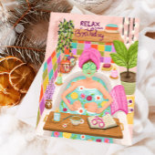 Happy Birthday Relax Blume Mama Girl Mütter Karte