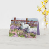 Happy Birthday Religious Segings Lambs Lavender Karte (Gelbe Blume)