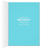 Happy Birthday, Retriever Dog mit Rose, Adorable (Innen (Rechts))