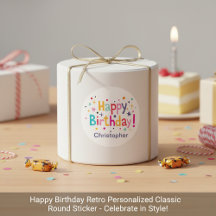 Happy Birthday Retro Personalisiert