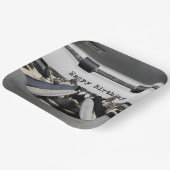 Happy Birthday Retro Schreibmaschine Pappteller (Gewinkelt)