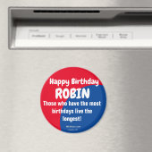 Happy Birthday ROBIN Kühlschrank Magnet (In Situ (Geschirrspüler))